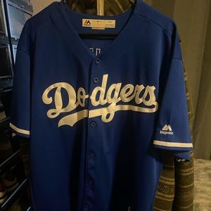 Majestic dodger blue Bellinger jersey used
